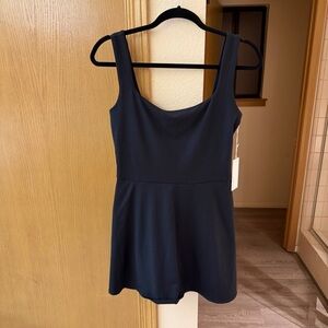 Reformation Midnight Black Tennis Dress